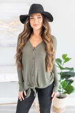 Load image into Gallery viewer, Find Your Place Olive Green Top
