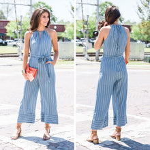 Load image into Gallery viewer, Can't Make Any Promises Jumpsuit, Blue
