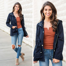 Load image into Gallery viewer, Change Of Plans Navy Blue Cargo Jacket
