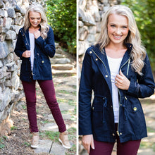 Load image into Gallery viewer, Change Of Plans Navy Blue Cargo Jacket
