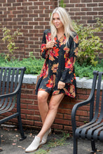 Load image into Gallery viewer, Found Your Calling Black Floral Dress
