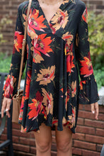 Load image into Gallery viewer, Found Your Calling Black Floral Dress
