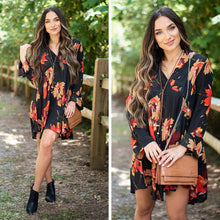 Load image into Gallery viewer, Found Your Calling Black Floral Dress

