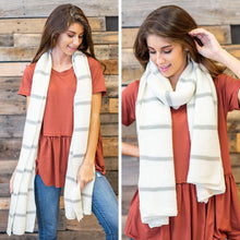 Load image into Gallery viewer, Wait In Line Scarf, Ivory
