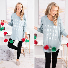Load image into Gallery viewer, It's Christmas Y'all Dusty Mint Graphic Tunic
