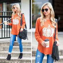 Load image into Gallery viewer, Pumpkin Patch Rust Orange Graphic Tunic

