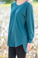 Load image into Gallery viewer, Easy Like Sunday Dark Teal Blue Tunic
