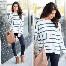 Load image into Gallery viewer, Secure Your Happiness Sweater, Ivory-Charcoal
