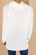 Load image into Gallery viewer, In Your Glow Ivory White Waffle Sweater
