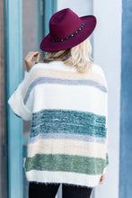Load image into Gallery viewer, Really Ready Green Multicolored Striped Sweater
