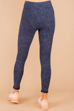 Load image into Gallery viewer, Lazy Days Denim Blue Moto Leggings
