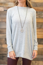 Load image into Gallery viewer, Reason For Happiness Heather Gray Tunic
