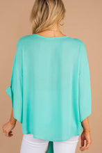 Load image into Gallery viewer, Can't Walk Away Mint Green Tied Hem Top
