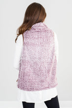 Load image into Gallery viewer, Feeling The Chill Maroon Red Sherpa Vest
