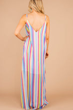 Load image into Gallery viewer, Remind Me Of You Pink Multi Striped Maxi Dress
