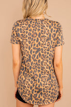 Load image into Gallery viewer, The Time Is Now Chestnut Brown Leopard Top
