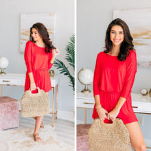 Load image into Gallery viewer, The Poolside Red Romper
