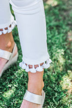 Load image into Gallery viewer, Mud Pie: Harrison Tassel Jeans, White
