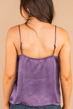 Load image into Gallery viewer, Simple Beauty Violet Plum Purple Scalloped Tank
