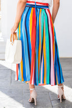 Load image into Gallery viewer, Taste The Rainbow Maxi Skirt, Blue-Multi
