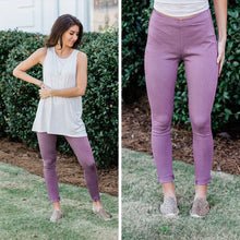 Load image into Gallery viewer, Know Your Way Jeggings, Faded Plum
