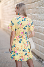 Load image into Gallery viewer, Head Up In The Clouds Dress, Yellow-Multi
