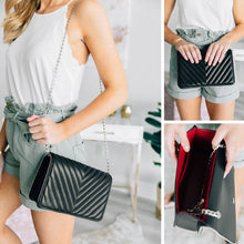 Load image into Gallery viewer, Need Your Love Classic Black Quilted Clutch
