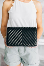 Load image into Gallery viewer, Need Your Love Classic Black Quilted Clutch
