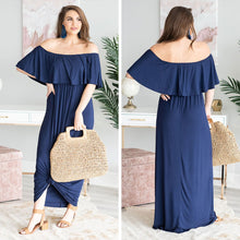 Load image into Gallery viewer, Can You Believe It Maxi Dress, Navy
