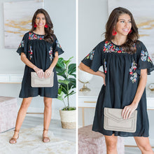 Load image into Gallery viewer, Bursting With Bold Dress, Black
