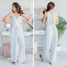 Load image into Gallery viewer, Walking In A Daydream Jumpsuit, Sage-Multi
