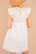 Load image into Gallery viewer, Couldn't Be Sweeter Ivory White Eyelet Dress
