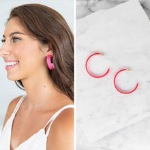 Load image into Gallery viewer, Love Actually Earrings, Pink Punch
