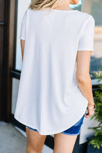 Load image into Gallery viewer, Out and About Ivory White Henley Top
