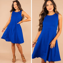 Load image into Gallery viewer, Easy To Find Royal Blue Swing Dress
