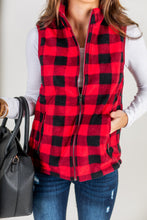 Load image into Gallery viewer, New Heights Red Buffalo Plaid Vest
