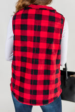 Load image into Gallery viewer, New Heights Red Buffalo Plaid Vest
