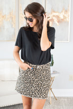 Load image into Gallery viewer, While You're Out Taupe Leopard Skirt
