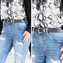 Load image into Gallery viewer, Got It All Classic Black Faux Leather Belt
