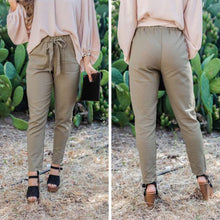 Load image into Gallery viewer, Have It Your Way Olive Green Tapered Pants
