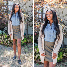 Load image into Gallery viewer, Somebody To Love Mocha Brown Cable Knit Cardigan
