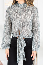 Load image into Gallery viewer, Show Me A Sign Black Snake Top
