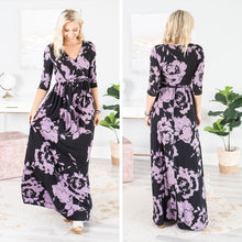 Load image into Gallery viewer, All Around Town Black Floral Maxi Dress
