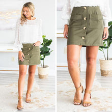 Load image into Gallery viewer, Look At You Skirt, Olive
