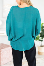 Load image into Gallery viewer, Looking For Fun Blouse, Teal Green
