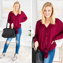 Load image into Gallery viewer, Find Your Place Wine Red Top
