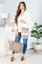 Load image into Gallery viewer, What They Say Ivory Multicolored Striped Cardigan
