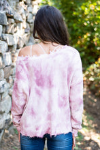 Load image into Gallery viewer, Take The Time Mauve Pink Tie Dye Sweater
