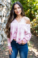 Load image into Gallery viewer, Take The Time Mauve Pink Tie Dye Sweater
