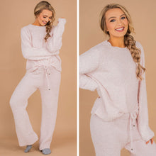 Load image into Gallery viewer, Too Cozy To Care Powder Pink Pullover
